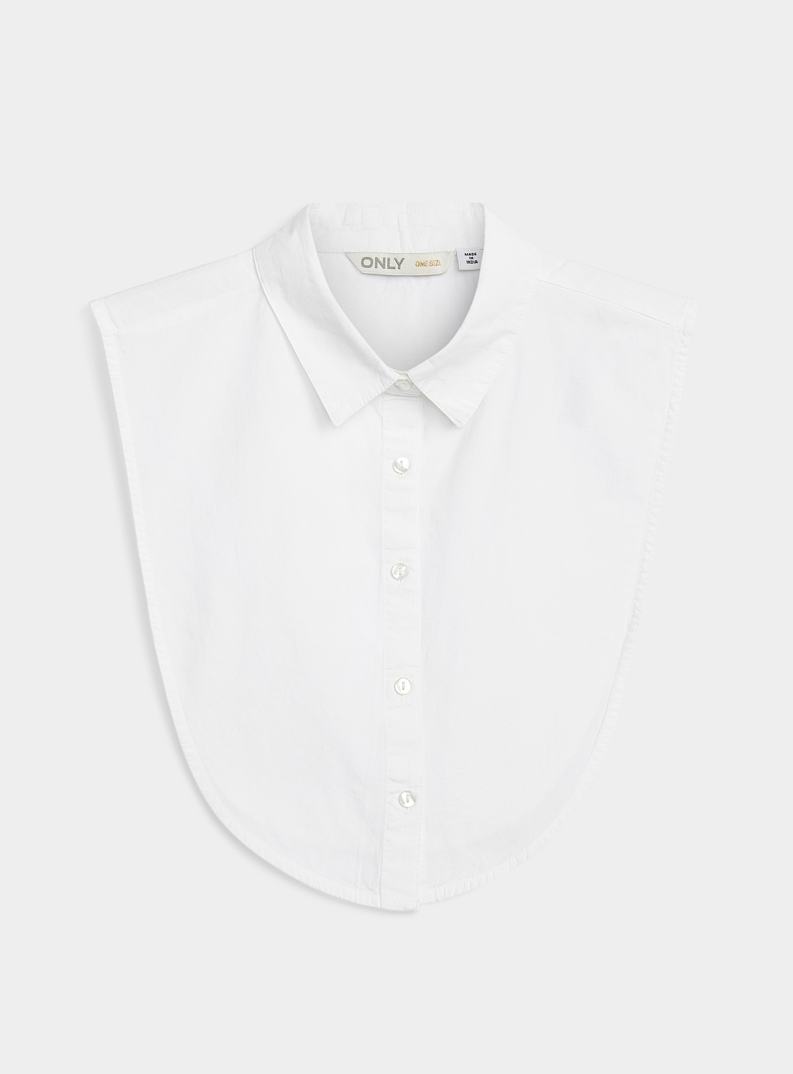 Only Faux Point Collar In White