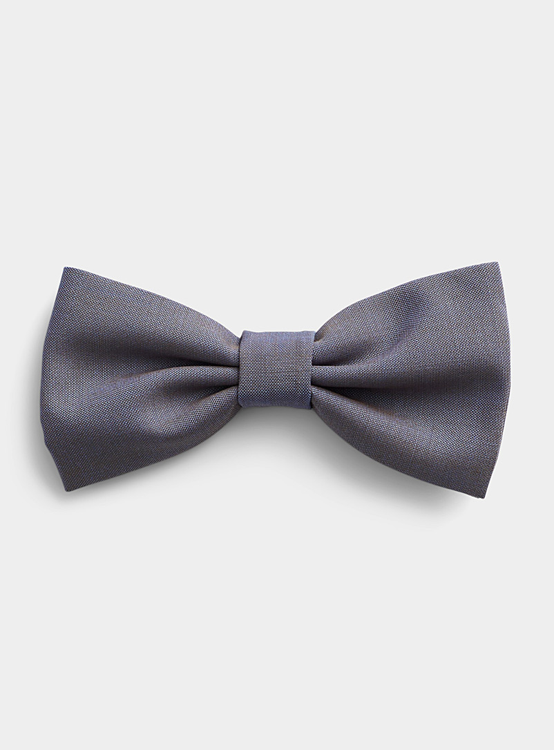 Tiger of Sweden Baby Blue Two-tone thread bow tie for men