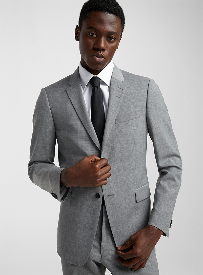Tiger of Sweden Grey Steel-grey chambray jacket Slim fit for men