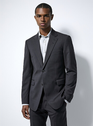 Tiger of Sweden: Le veston Justin RWS charbon <b>Coupe ajust&eacute;e</b> Charbon pour homme