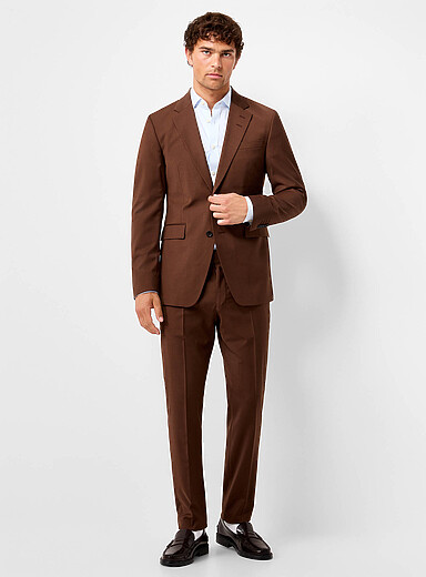 Justin coffee packable suit