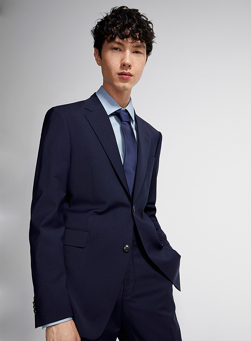 Tiger of Sweden: Le complet monochrome Justin <b>Coupe semi-ajust&eacute;e</b> Noir pour homme