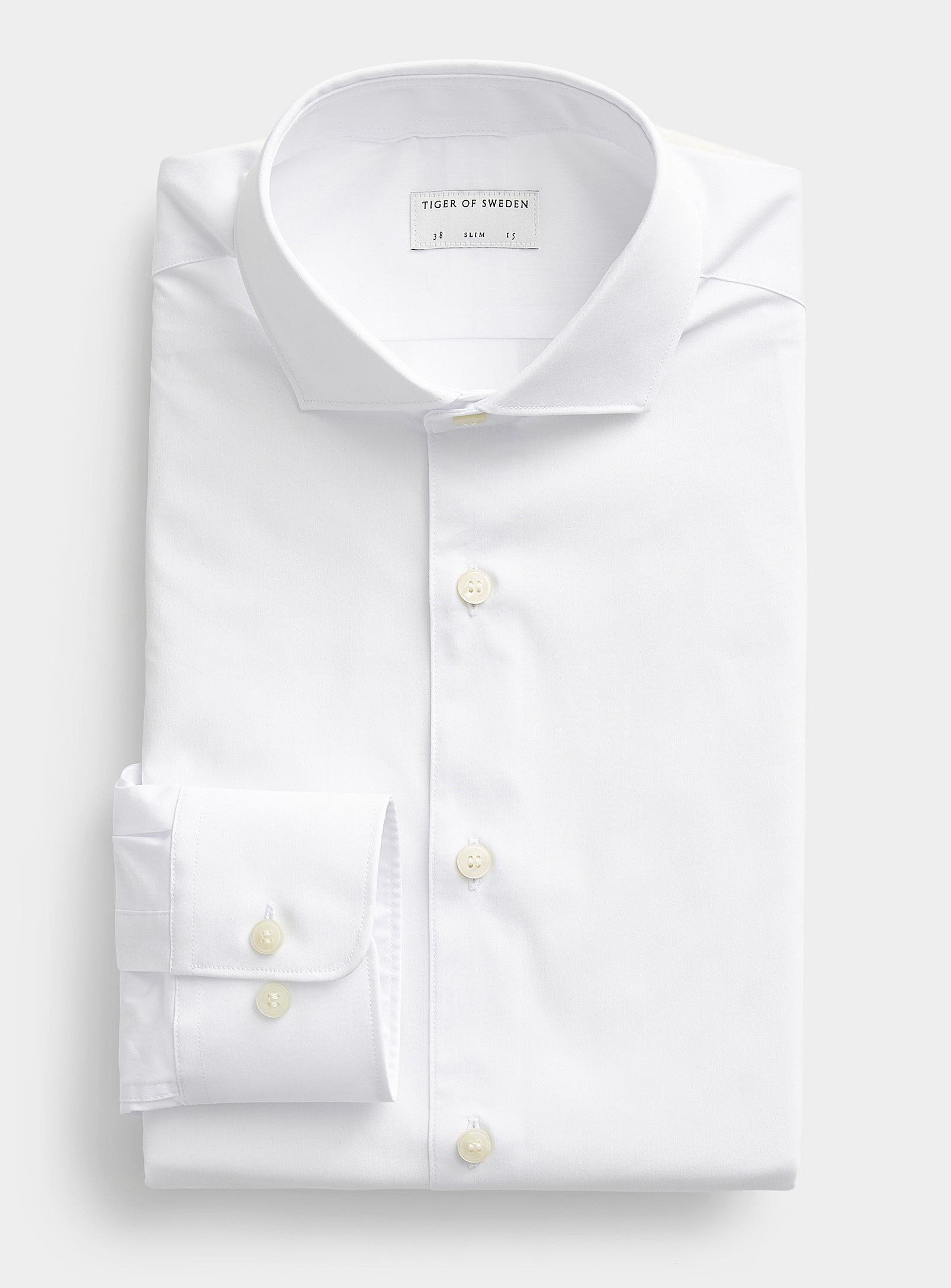 Tiger Of Sweden Farrell 5 Solid Shirt Slim Fit In White
