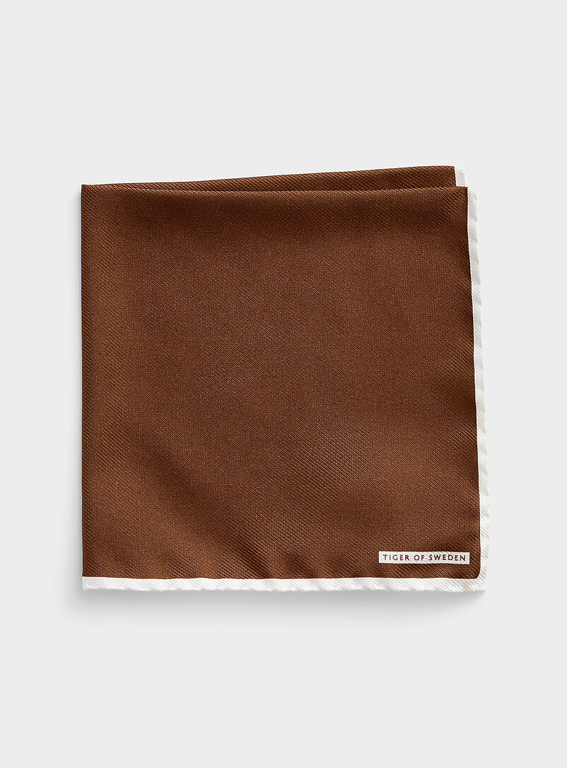 Natural tones pocket square product image (primary)