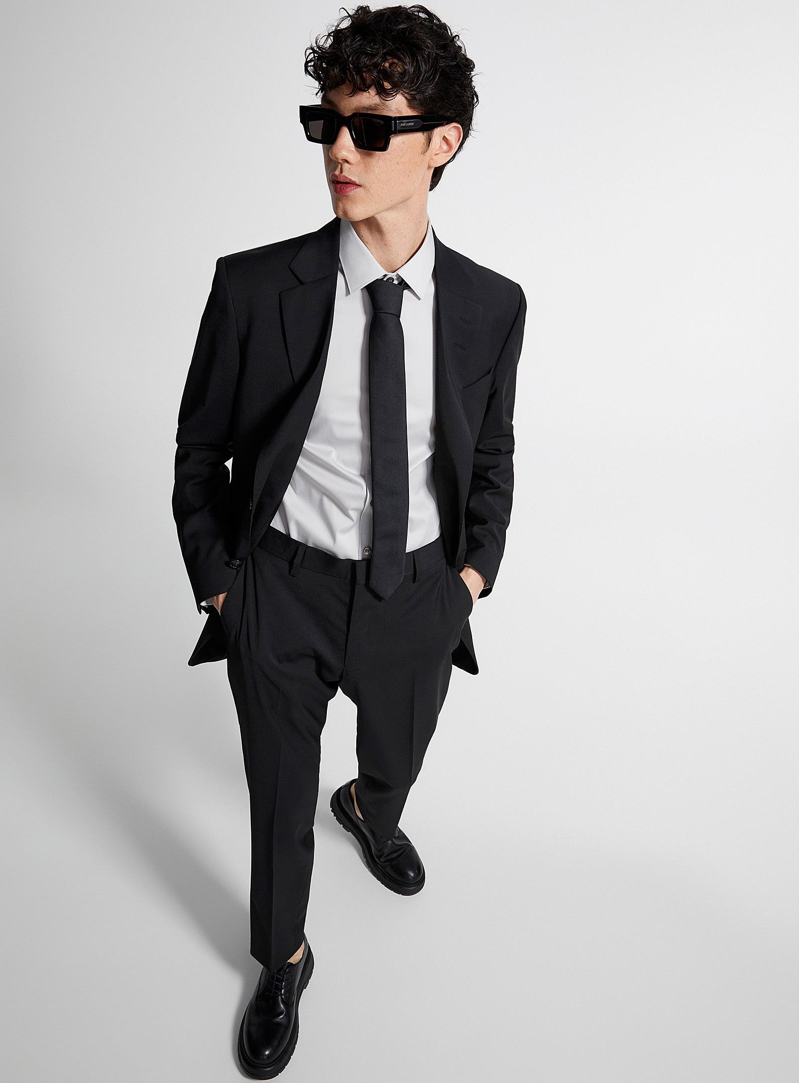 Tiger Of Sweden Justin Monochrome Suit Semi-slim Fit In Black
