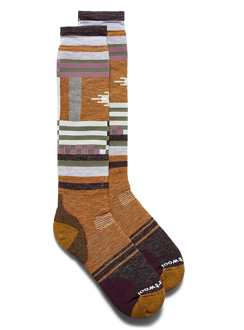 Smartwool Copper Snow brightly-patterned thermal socks for women
