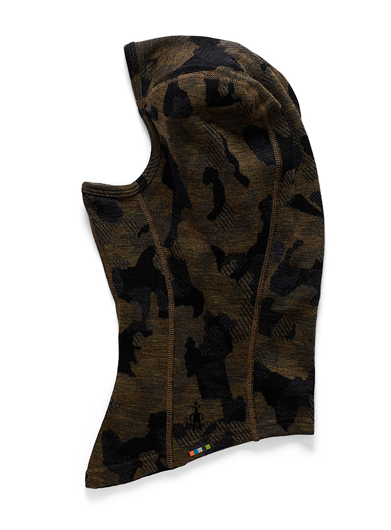Smartwool Khaki Camouflage 250 merino balaclava for men