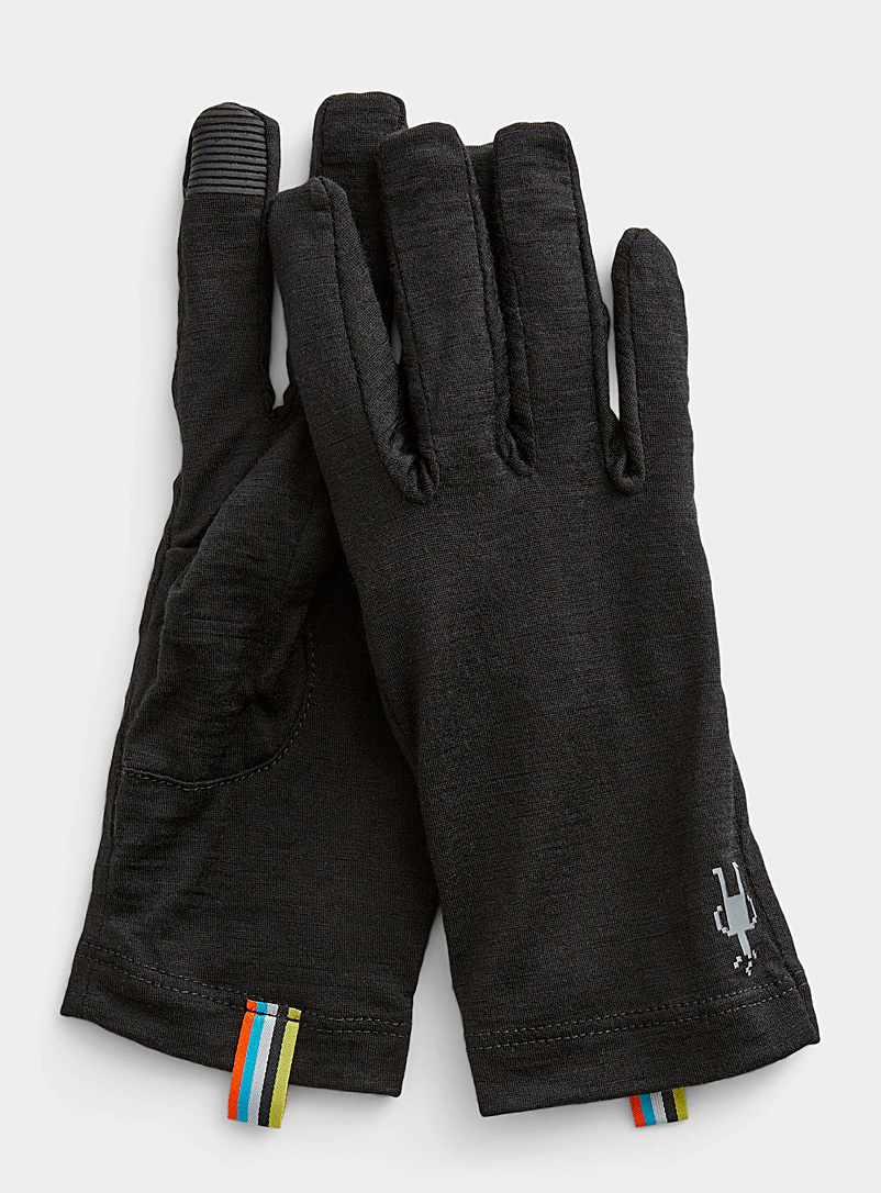 Smartwool Black 150 merino tactile gloves for men
