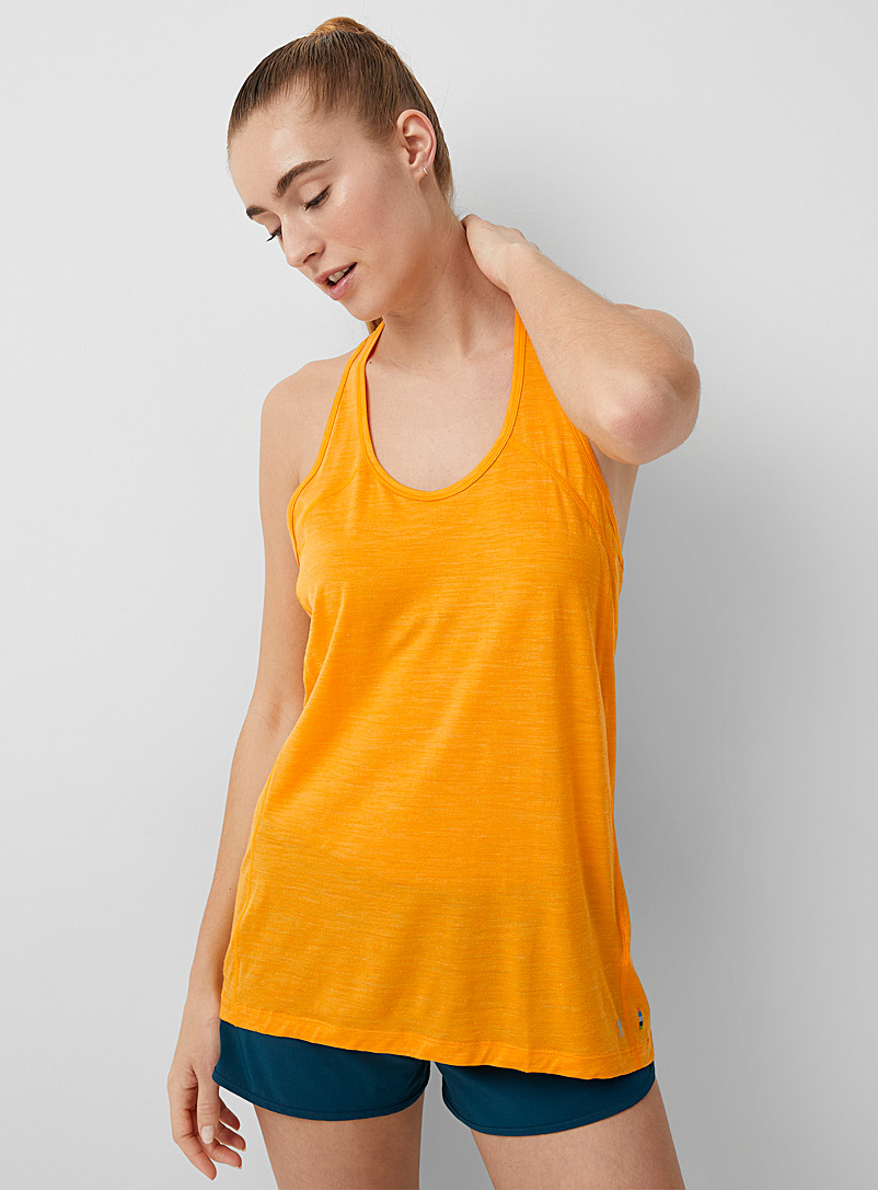 Smartwool: La camisole légère jersey mérinos Orange pâle pour femme