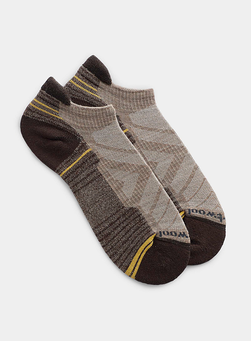 Smartwool Light Brown Padded merino Hike ped socks for men