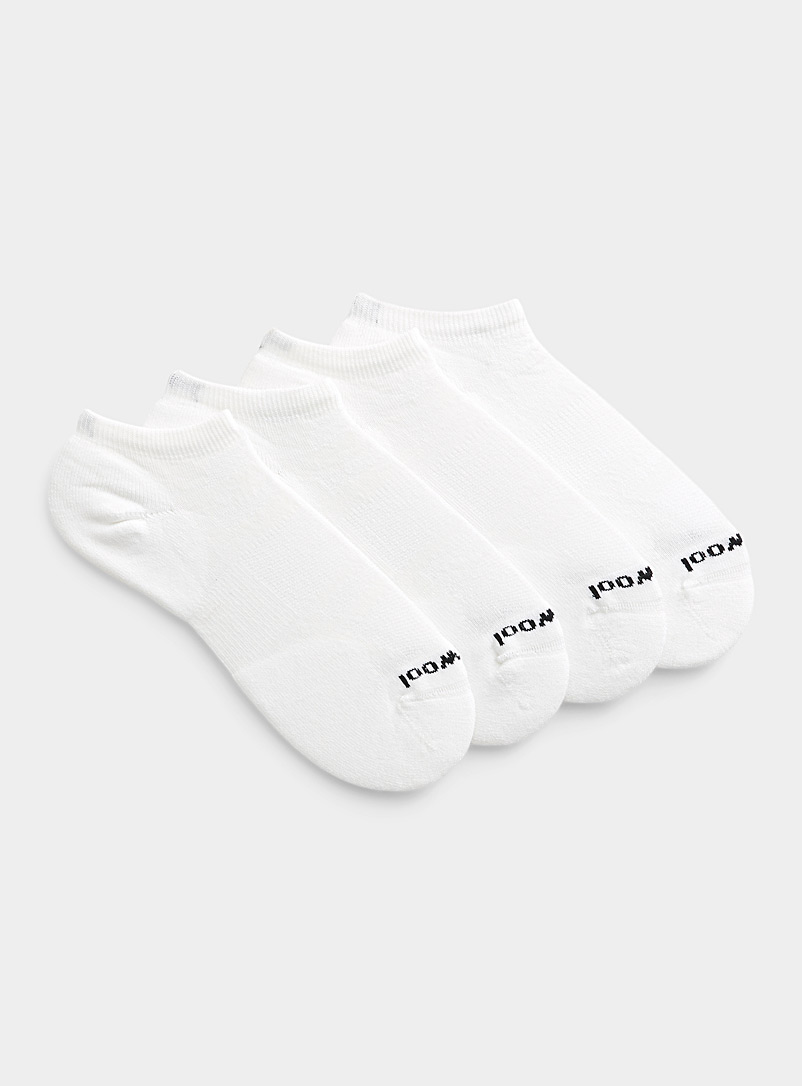 Smartwool White Merino blend padded ped socks Set of 2 for men