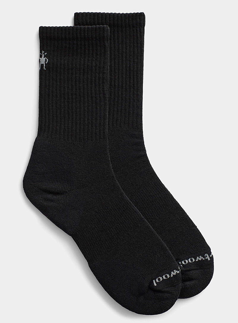 Smartwool Black Hike Zero Cushion merino ankle socks for men