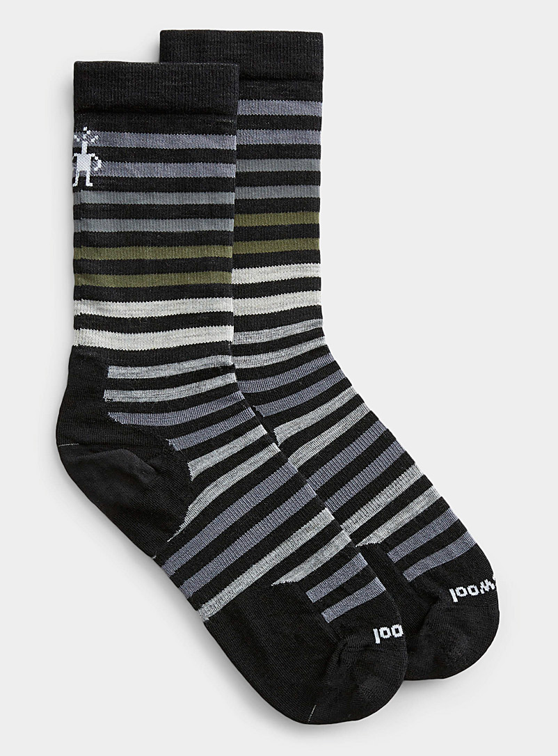 Smartwool Patterned Black Spruce Street merino sock EVERYDAY for men