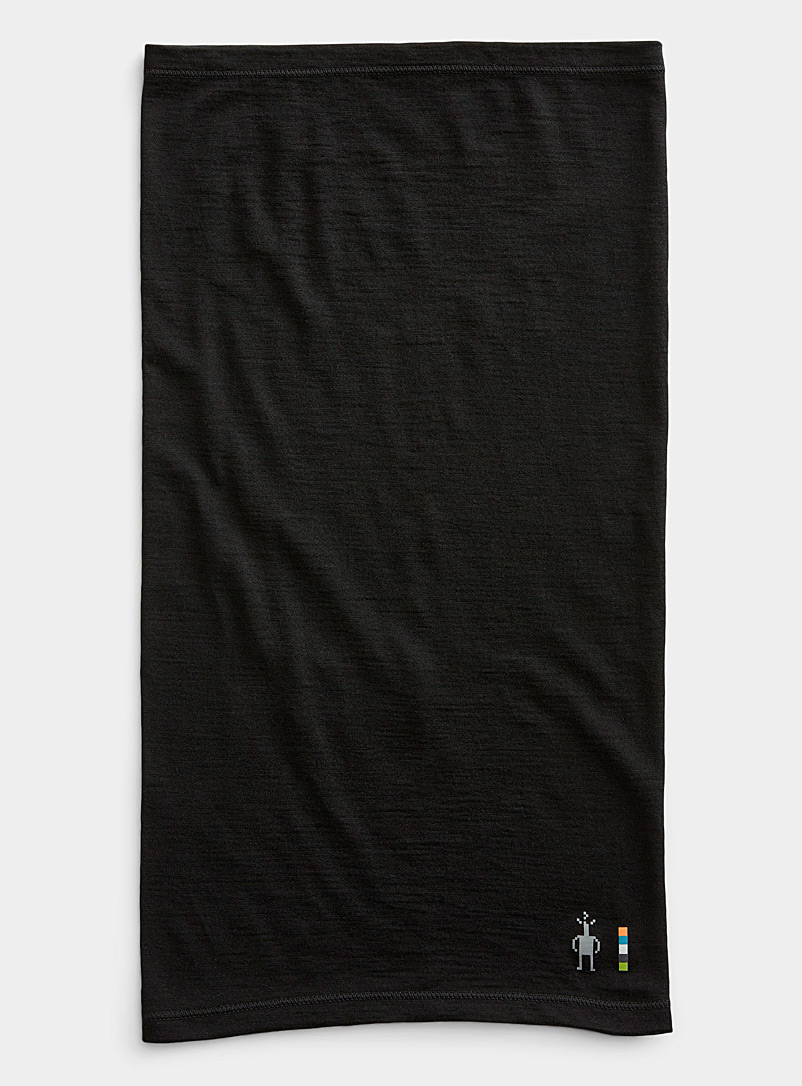Smartwool Black 150 merino wool tube scarf for women