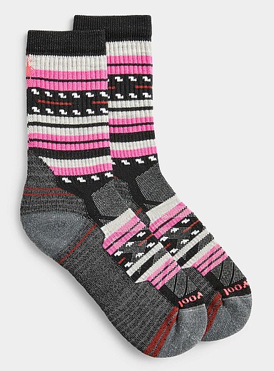 Smartwool Oxford Jacquard stripe hiking sock for women