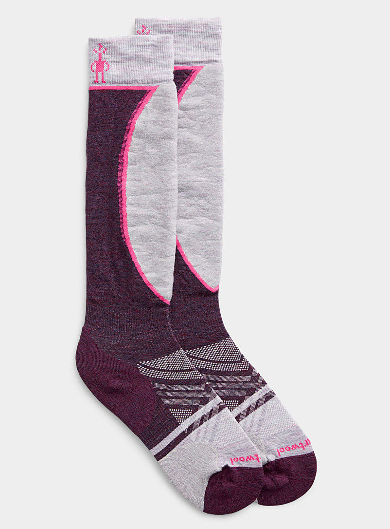 Mauve ski sock, Smartwool, Socks