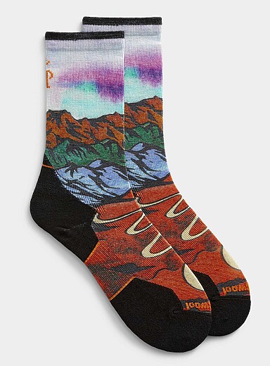 La chaussette de course en sentier paysage