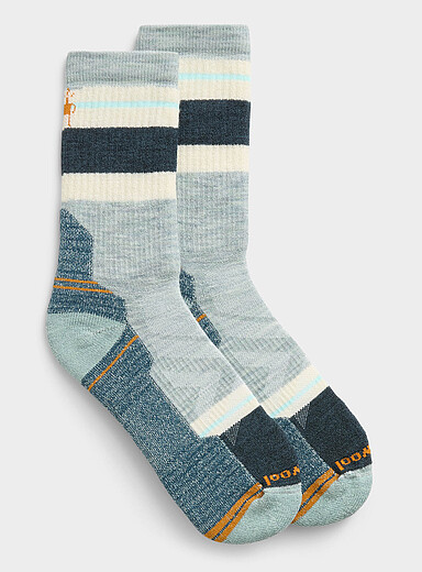 Light-stripe hiking sock