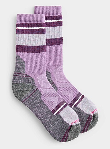 Light-stripe hiking sock