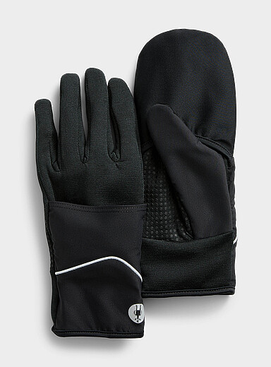 Merino-blend touch screen adaptable gloves