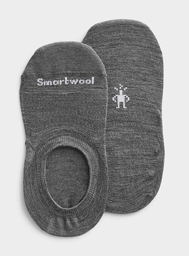Smartwool Grey Padded-toe foot liners for women
