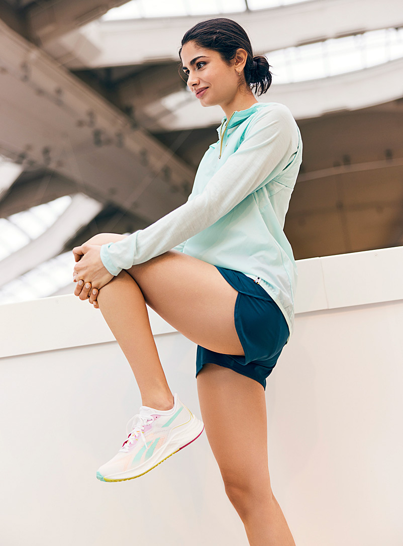 Ultra-cropped merino-lined short 