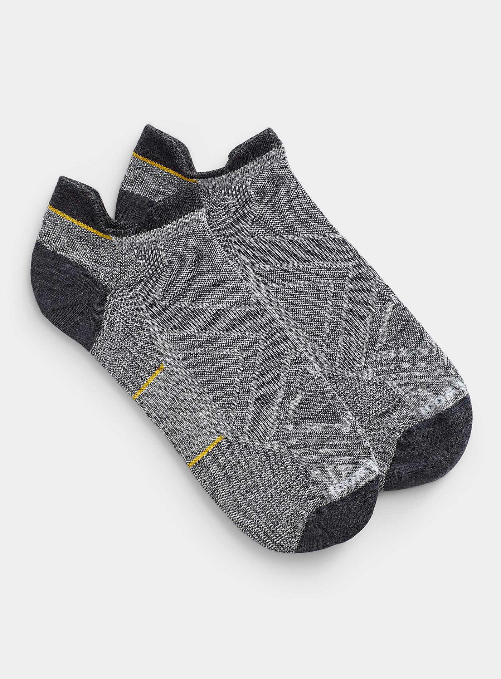 Smartwool Run Tab Ped Sock In Light Grey