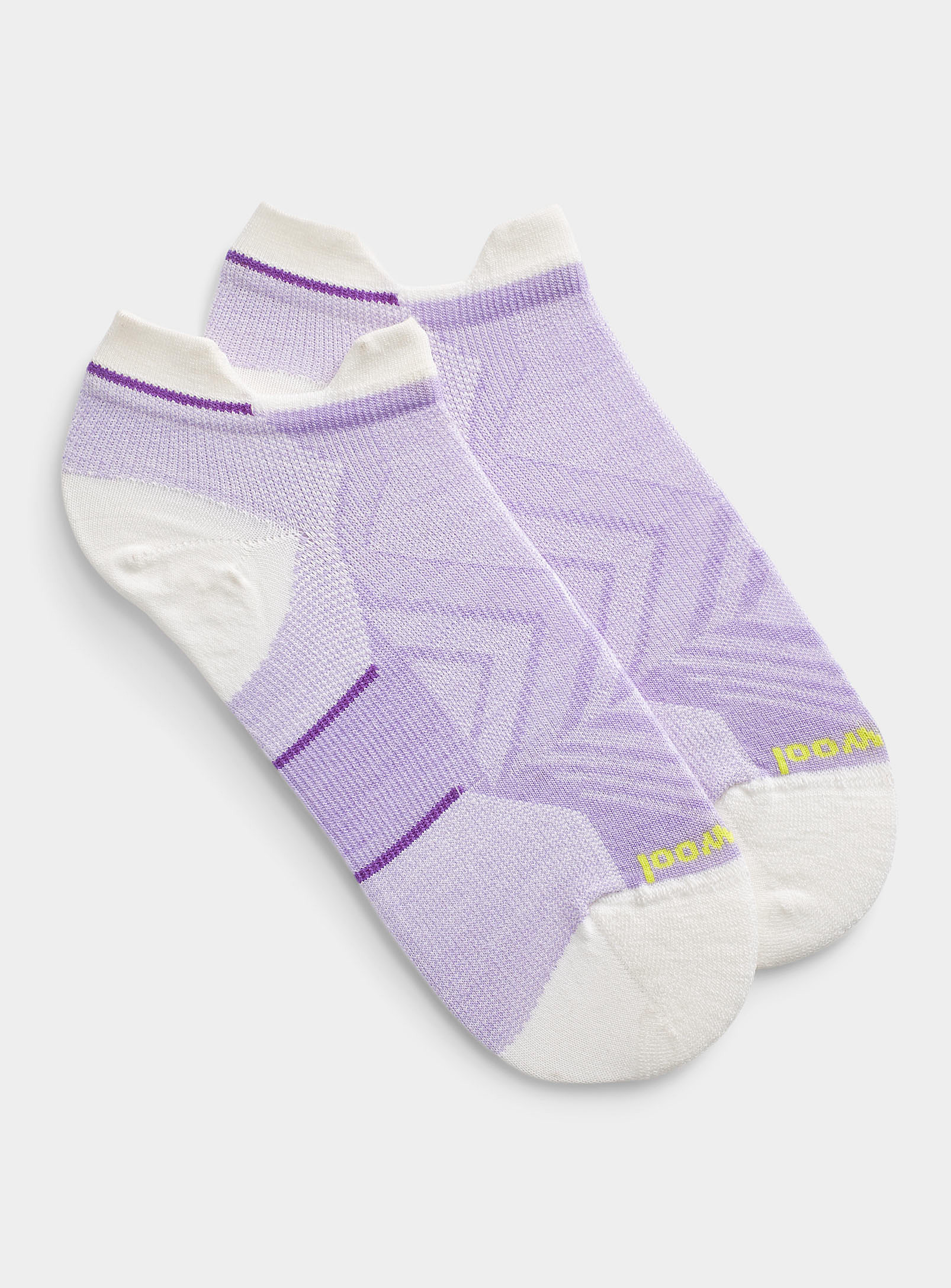 Smartwool Run Tab Ped Sock In Lilacs
