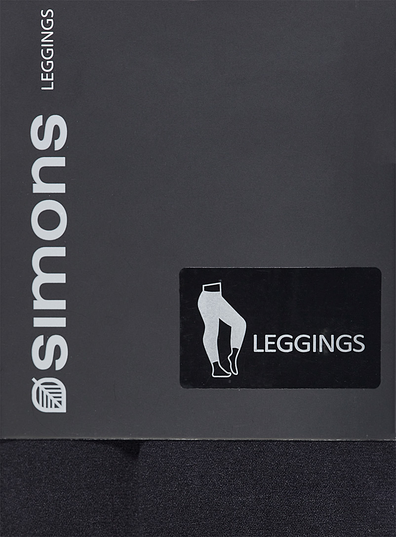 Simons Black Microfibre legging for women