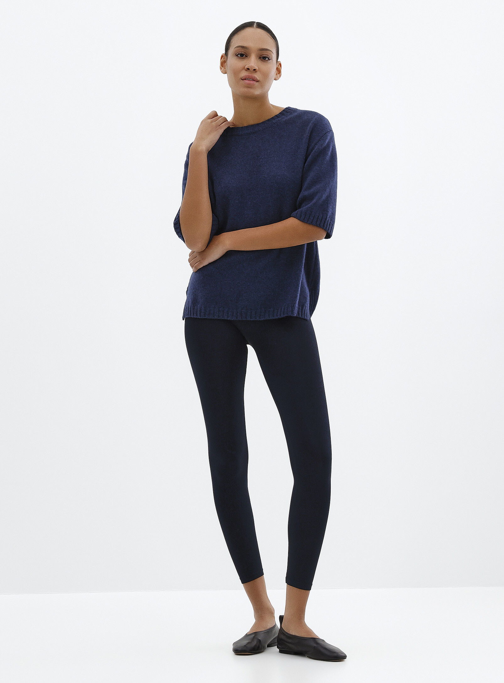 Simon's Microfibre Legging In Blue
