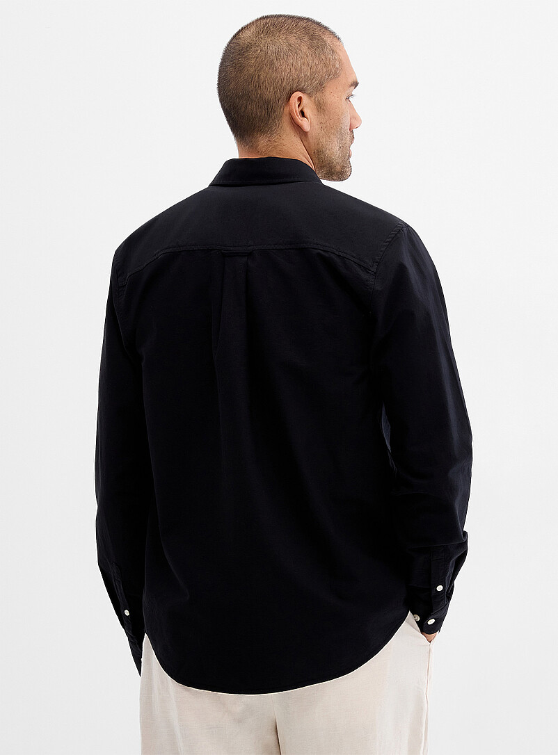 Le 31 White Monochrome Oxford shirt <b>Modern fit</b> for men