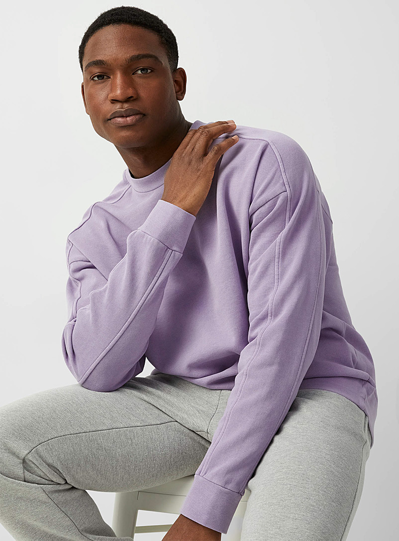 Le 31 Lilacs Garment-dyed sweatshirt for men
