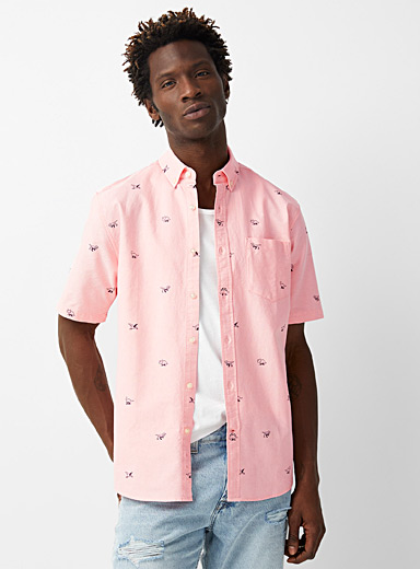 Patterned Oxford shirt Modern fit | Le 31 | Shop Men's Patterned Shirts  Online | Simons