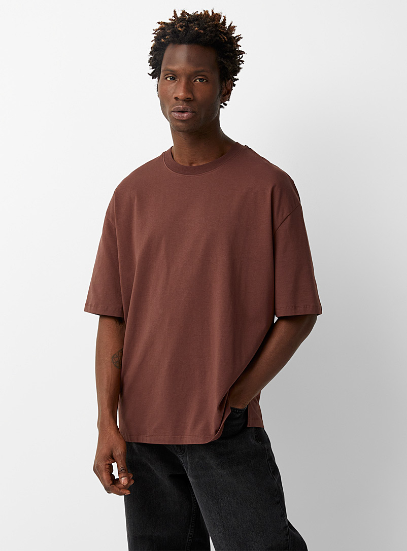 Le 31: Le t-shirt surdimensionné coton SUPIMA<sup>MD</sup> Brun pour homme
