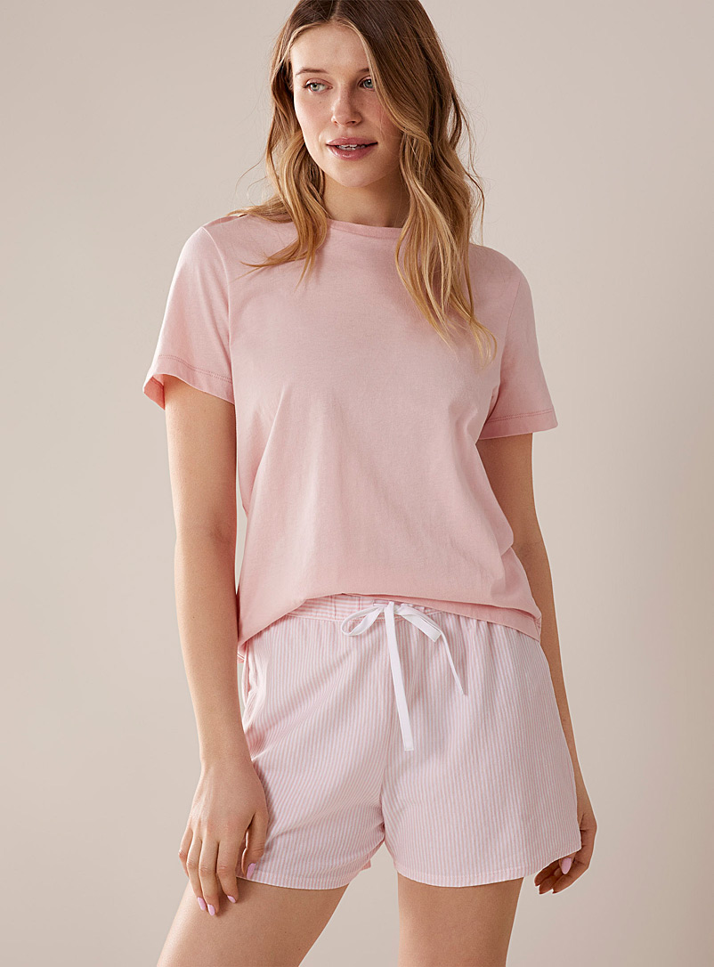 Miiyu Pink Organic cotton lounge short for women