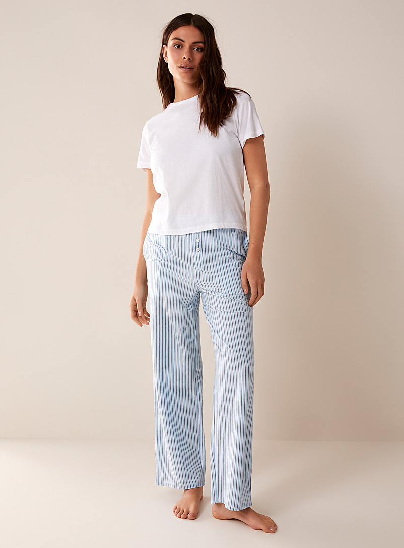 Miiyu: Le pantalon détente coton bio Bleu pour femme