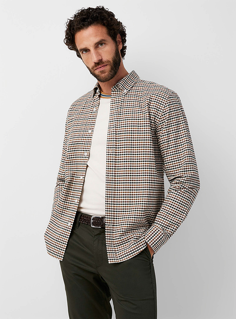 Gingham check Oxford shirt Modern fit | Le 31 | Shop Men's Check ...