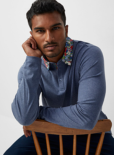 Floral accent polo Made with Liberty Fabric | Le 31 | | Simons