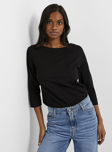 Le t-shirt col bateau coton SUPIMA<sup>MD</sup>