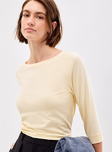 Le t-shirt col bateau coton SUPIMA<sup>MD</sup>