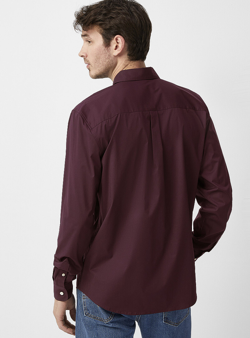 Le 31: La chemise souple extensible <b>Coupe moderne</b> Blanc pour homme