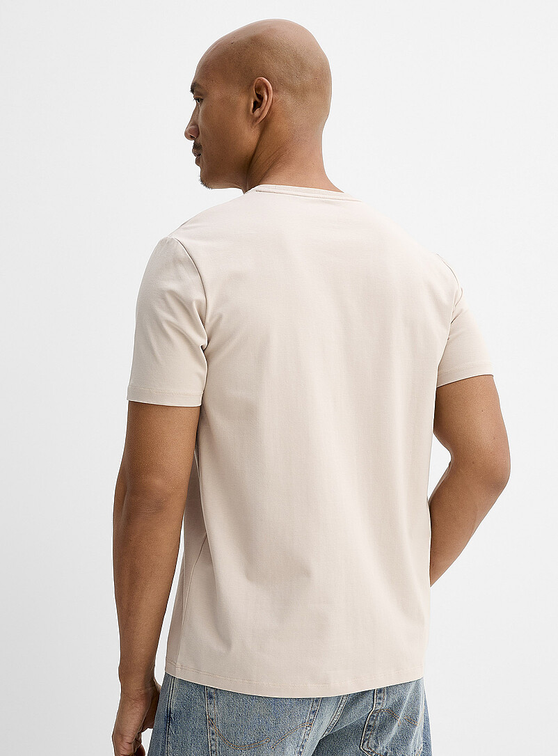 Le 31 Mint/Pistachio Green Stretch SUPIMA&reg; cotton T-shirt <b>Standard fit</b> for men