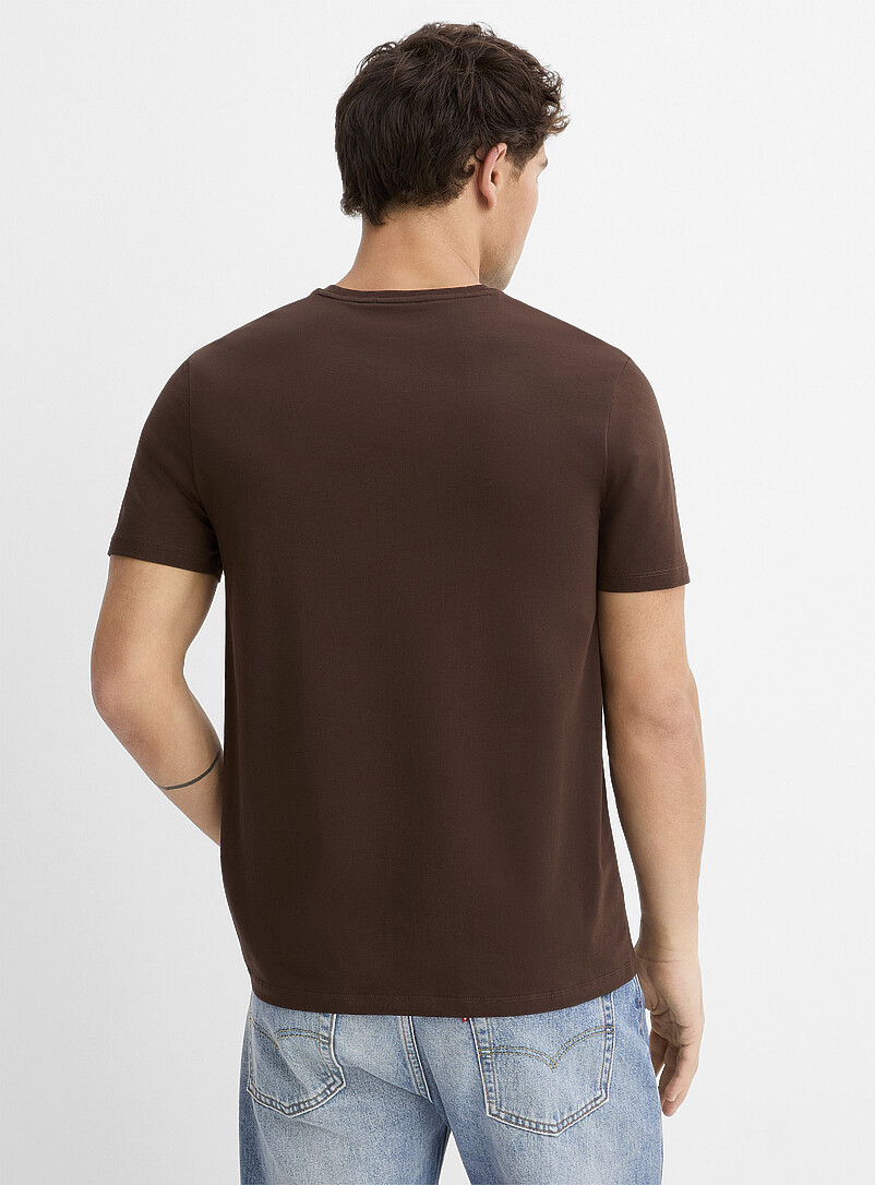 Le 31: Le t-shirt coton SUPIMA<sup><small>MD</small></sup> extensible <b>Coupe standard</b> Blanc pour homme