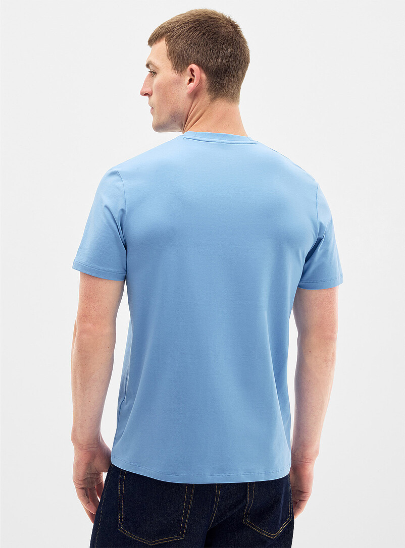 Le 31 Mint/Pistachio Green Stretch SUPIMA&reg; cotton T-shirt <b>Standard fit</b> for men