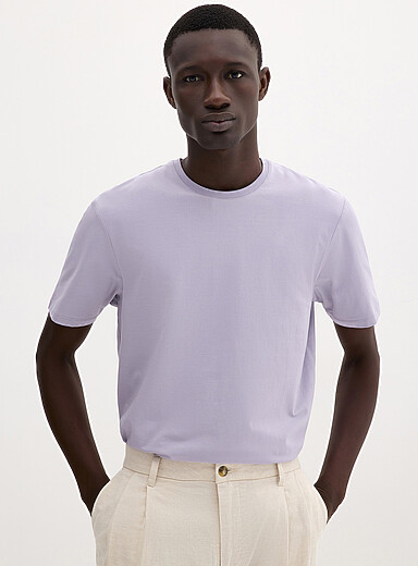 Le 31: Le t-shirt coton SUPIMA<sup><small>MD</small></sup> extensible <b>Coupe standard</b> Lilas pour homme