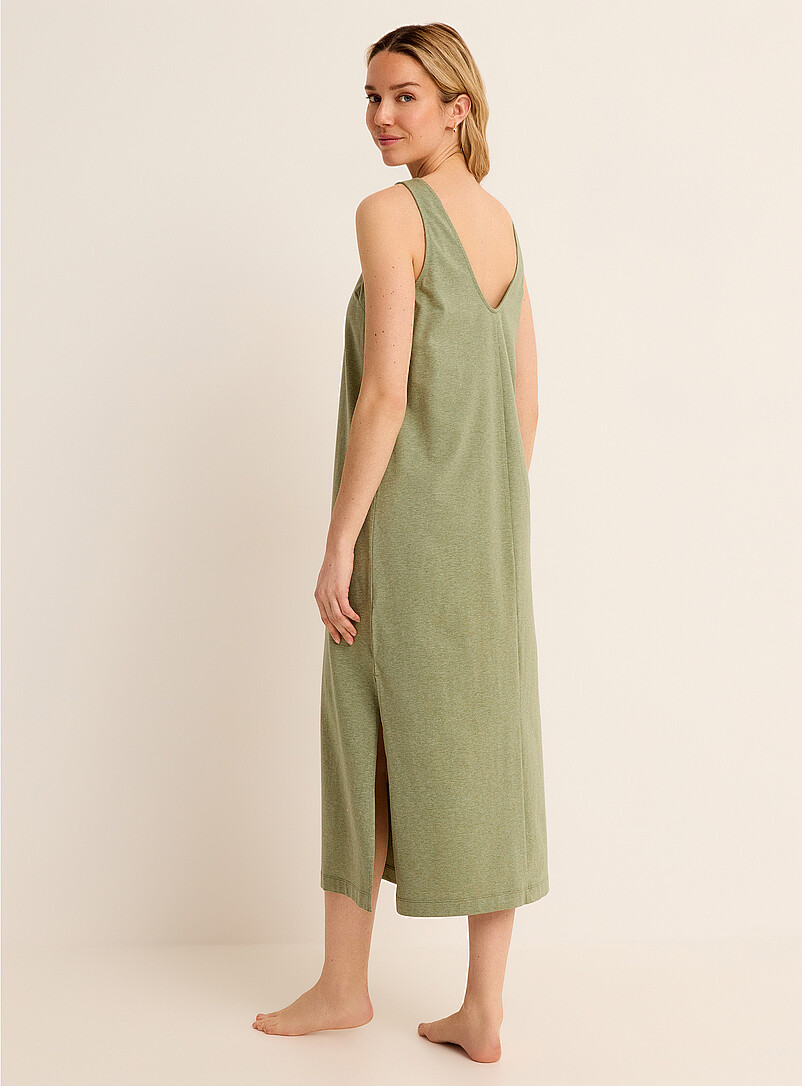 Miiyu: La longue robe de nuit coton SUPIMA<sup><small>MD</small></sup> Vert pour femme