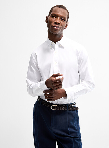 La chemise popeline unie <b>Coupe confort</b>