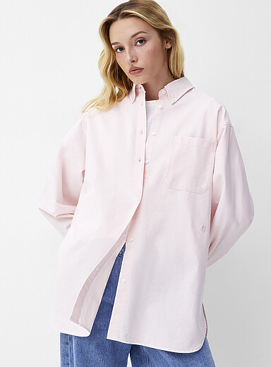 Patch pocket oversized Oxford shirt