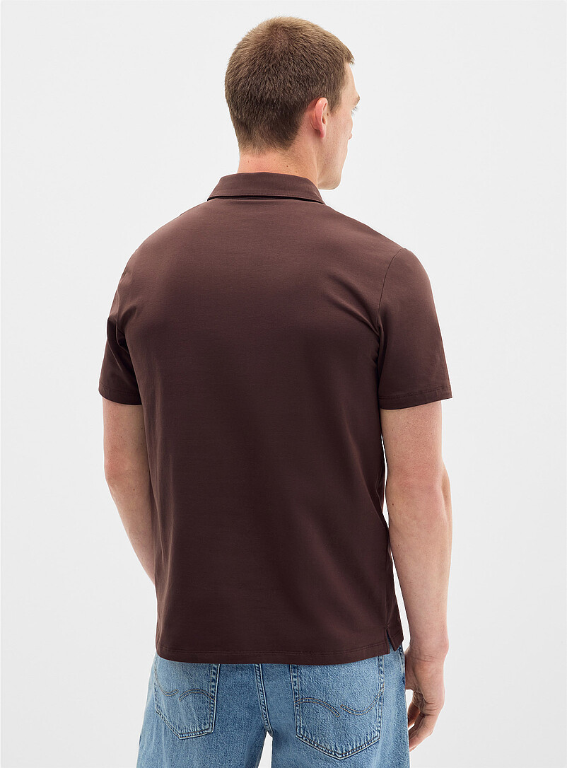 Le 31: Le polo coton SUPIMAᴹᴰ <b>Coupe standard</b> Bleu p&acirc;le - Bleu ciel pour homme