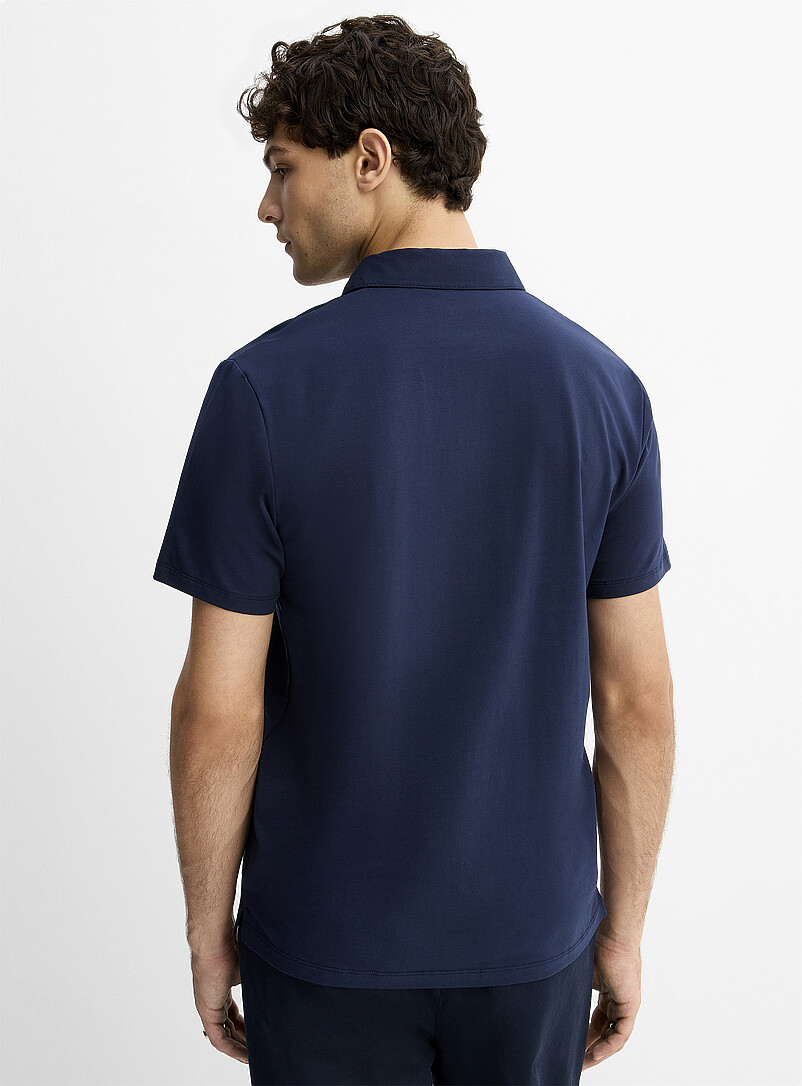 Le 31: Le polo coton SUPIMAᴹᴰ <b>Coupe standard</b> Bleu p&acirc;le - Bleu ciel pour homme